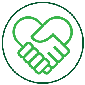 handshake icon for respect and dignity